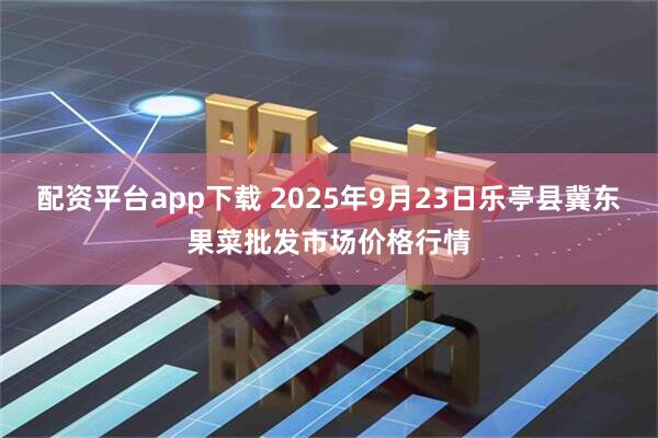 配资平台app下载 2025年9月23日乐亭县冀东果菜批发市场价格行情